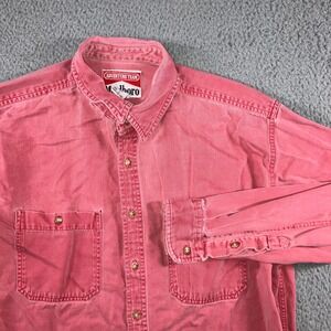 Vintage Marlboro Adventure Team Button Front Shirt Men Large Long Sleeve Retro